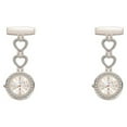 thumbnail image 2 of relayinert 2pieces Waterproof Lapel Hanging Doctor Nurse Watch Accurate Timing Functional Students Pocket Watch White 2Set, 2 of 6