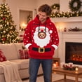 thumbnail image 5 of Goodw7 Dog Cat Carrier Hoodie for Women Christmas, Oversized Pet Pouch Sweatshirt with Kangaroo Pocket, Cozy Pullover for Holiday Errands and Lounging, 5 of 9