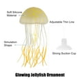 thumbnail image 3 of Unique Bargains Aquarium Jellyfish Glow Decor Fish Tank Fluorescent Jellyfish Ornament Orange 2.2"x4.5" with Suction Cup, 3 of 6
