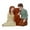 Family, variant on Baoblaze Christmas Statue Artwork Resin Figurine for Desktop Housewarming Living Room Father and Daughter