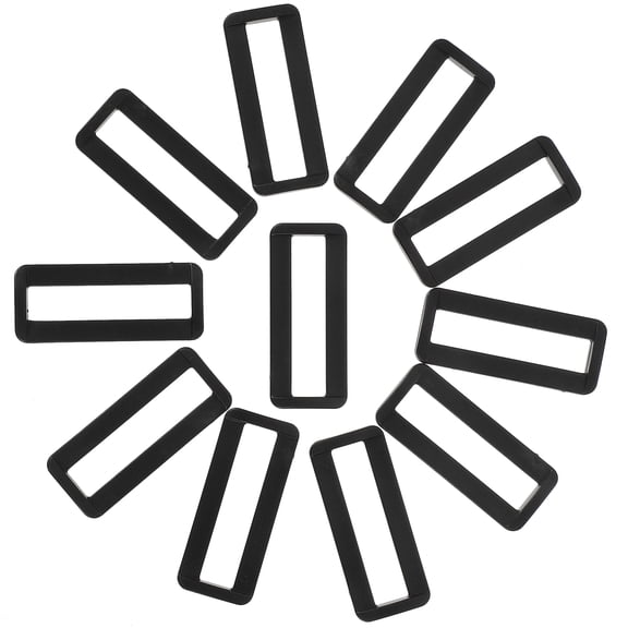 FENGGUIQU 100pcs Belt Buckles Replacement for Backpacks Plastic Black