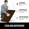 thumbnail image 4 of GORILLA GRIP Comfortable Cushioned Kitchen Mats, Waterproof and Stain Resistant Soft Top, 3/4 Inch Thick Ergonomic Standing Desk Anti Fatigue Mat, Foam Supports Ankles and Feet, 20x32, Brown, 4 of 9