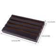 thumbnail image 1 of 2X Display Stand Rack Coin Holder 4-Row Torched Wood Display Holder Stand, 1 of 6
