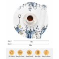 thumbnail image 6 of 13 Inch Round Placemats Set of 4, Fall Pumpkin Non Slip Heat Insulation PP Table Mats, Thanksgiving Blue White Eucalyptus Leaves Washable Place Mats for Kitchen Dining Party Table Decor, 6 of 7