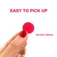 thumbnail image 3 of Yh Poker Yuanhe 1000 Piezas Fichas De Bingo Transparentes De 3/4 Pulgada-Rojo, 3 of 5