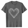 thumbnail image 5 of YueHuiYing Plus Size Tops for men Cute Graphic Tees Loose Fit Flower Printing Short Sleeve Crew Neck T Shirts, 5 of 5