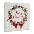thumbnail image 4 of Stupell Industries Merry Christmas Holly Wreath Holiday Painting Gallery Wrapped Canvas Art Prints Wall Art, 24 x 24, 4 of 8