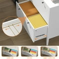 thumbnail image 3 of Eumyviv White Double Drawer File Cabinet Large Capacity Spacious Design Perfect for Organizing Large Volumes of Documents Ideal for Office Home Use Durable Stylish Storage Solution, 3 of 10