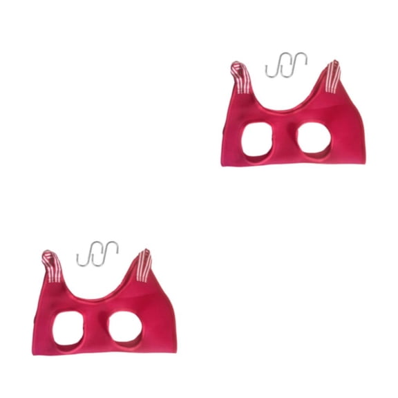 Ayudante de hamaca para aseo de perros y gatos Billuyoard Cuna colgante Rojo XS