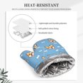 thumbnail image 5 of A Pair Of Heat Insulation And Anti-Perm Gloves 7×11in Thick Anti-Perm Palm With Silicone Piece Lanyard Design Is Easy To Hang Animal Dog Cartoon Pattern With Bones, 5 of 8