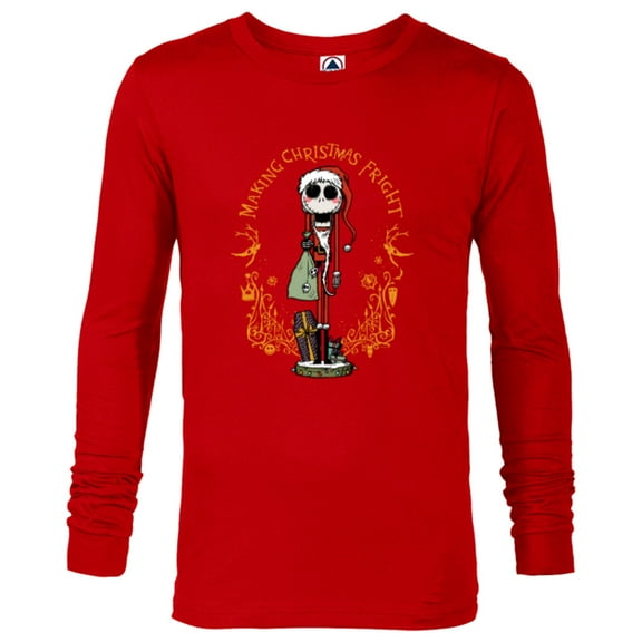 Disney Nightmare Before Christmas Santa Jack Nutcracker - Long Sleeve T-Shirt for Men - Customized-New Red