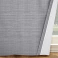 thumbnail image 5 of Mainstays Threaded Print Solid Color Room Darkening Rod Pocket Curtain Panel Pair, Set of 2, Gray, 30 x 54, 5 of 6
