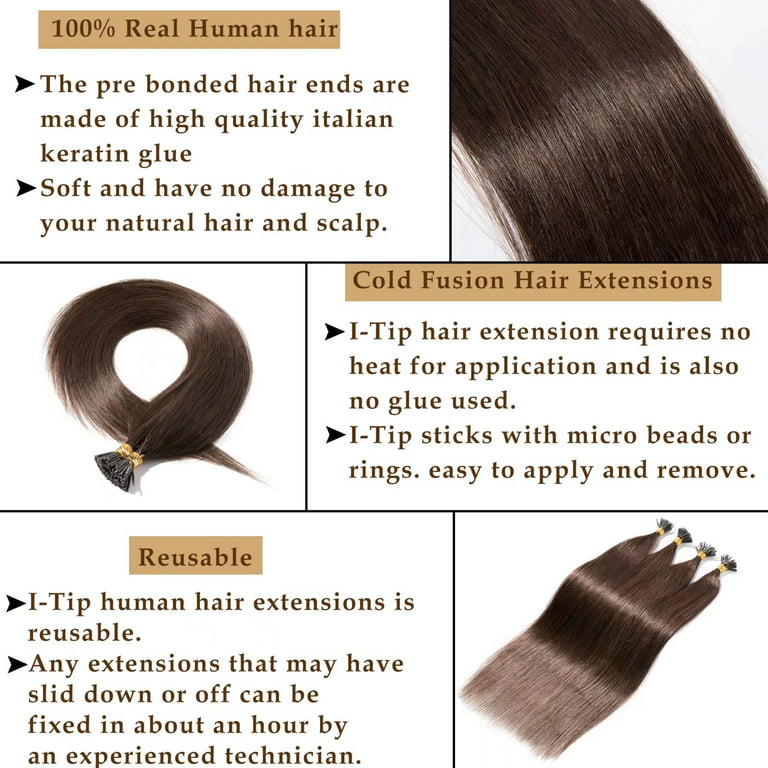 Italian-Made Keratin I-Tip Hair Extensions