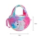 thumbnail image 3 of Bolso bandolera de felpa suave de unicornio Bolso lindo de alpaca para niña (Corazón rojo rosa), 3 of 5