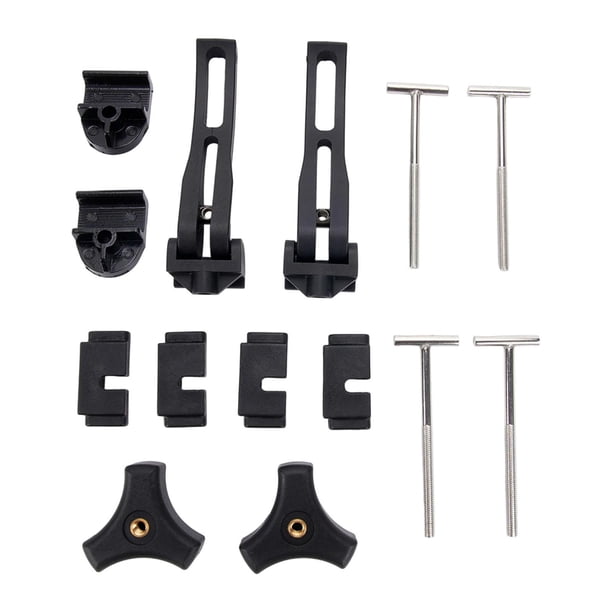 Accesorios para cubiertas de caja de camioneta: kit de montaje de repuesto profesional con cierre seguro y versátil; juego de sujetadores para tapa de 2 piezas