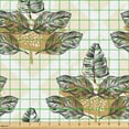 thumbnail image 2 of Ambesonne Forest Fabric by the Yard, Tropical Leaf Sketchy Print, 10 Yards, Cream Camel and Black, 2 of 5