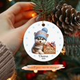 thumbnail image 2 of Siberian Husky Merry Christmas Ornament, Personalized Siberian Husky Ornament with Name and Year Siberian Husky Christmas Ornament 2025, Gifts for Siberian Husky Lovers, Dog Ornament KWEVua, 2 of 6
