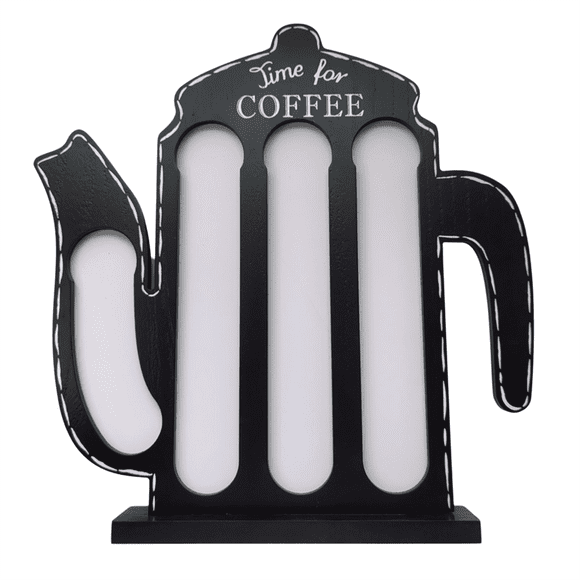 Coffee Bag Storage Coffee Bag Holder Large Capacity Coffee Creamer Storage Box Wooden Coffee Bag Wooden Ornaments B