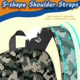 thumbnail image 2 of 17 Inch Lightweight Backpack,PVC Waterproof Oxford Fabric, Ergonomically Designed, with Large Capacity, Camouflage Print, 2 of 5