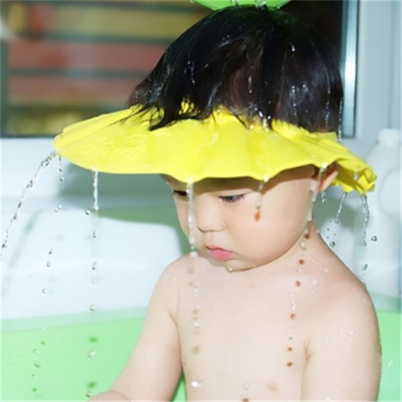 SUPERHOMUSE Adjustable Children Kids Shampoo Hat Baby Shower Cap