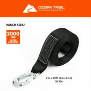 Ozark Trail Replacement Trailer Winch Strap, 2 inch x 20 feet, Boat Trailering, Model BT6197