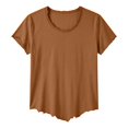 thumbnail image 4 of Mens T shirts Crew Neck Short Sleeve Solid Color Loose Basic Tee Tshirt, 4 of 5