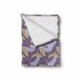 thumbnail image 2 of Geometric Soft Flannel Fleece Throw Blanket, Crossed Curved Arc Design with Different Colors Abstract Motif, Cozy Plush for Indoor and Outdoor Use, 70" x 90", Purple Lavender, by Ambesonne, 2 of 6