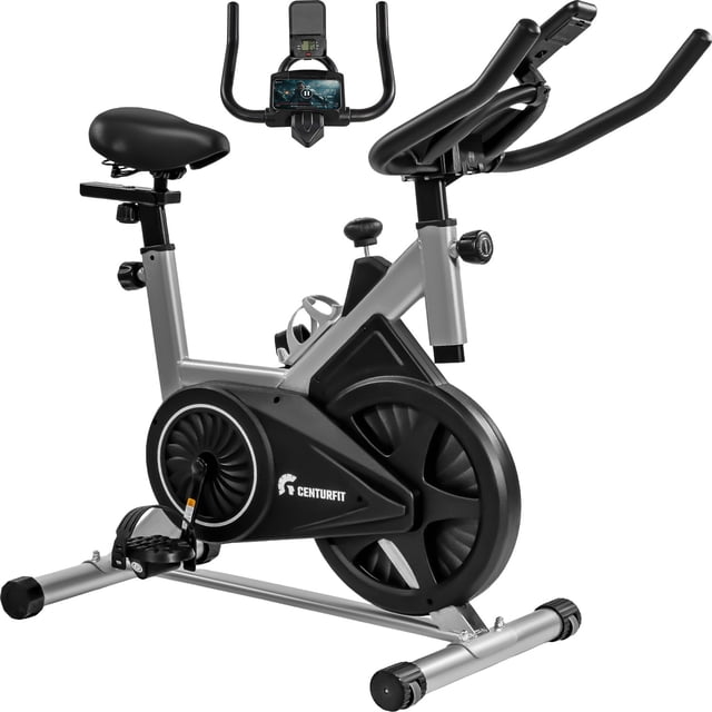Bicicleta Fija Estatica Spinning 6kg 120kg Acero Soporte Color Gris