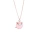 thumbnail image 1 of 2019 Collar de rosas de regalo de oro de cristal de cerdo para chica para mujeres lindos collares colgantes, 1 of 8