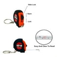 thumbnail image 3 of HAHDAXIA 24 Pieces 1m/3ft Mini Keychain Portable Retractable Steel Tape Metric/Inch Measuring Tape Ruler Slide Lock for Body Measure, Kids Adult (24), 3 of 7