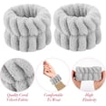 thumbnail image 3 of 4 Pairs Women's Microfiber Wrist Wash Bands, Absorbent Wristbands Wrist Sweatband for Girls Prevent Water from Spilling Down Your Arms, 3 of 5