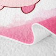 thumbnail image 5 of Manfei Pink-Blue Axolotl Quilt King,Watercolor Salamander Print King Coverlet Set,3pcs,1 Bedspread and 2 Pillowcases, 5 of 7
