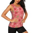 thumbnail image 2 of Gaeub Strawberry Floral Women's Workout Tank Tops Lightweight Sleeveless Shirts for Women for Athletic Running Tennis Yoga - XX-Large, 2 of 9