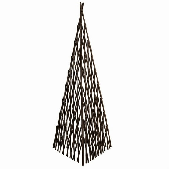 48'' H x 6'' W Three sides Expandable Willow Fence for Garden Plant Supporting