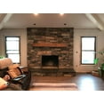 thumbnail image 4 of Creative Hardwoods 48-2AHT-X6KD Reclaimed Barnwood Barn Beam Fireplace Mantel - Brown - 4 x 6 x 60 in., 4 of 11