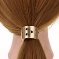 thumbnail image 2 of kusrkot 3xHair Porte-Queue Creux en Métal Manchette Bande Élastique DIY Or, 2 of 9