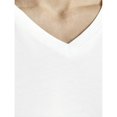 thumbnail image 4 of Jack & Jones Camiseta para Hombre, Pack de 2 - JACBASIC V-NECK TEE, Manga corta, lisa, algodón Blanco XL (X-Large), 4 of 4
