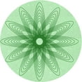 thumbnail image 1 of Ahgly Company Indoor Round Patterned Mint Green Area Rugs, 8' Round, 1 of 6