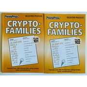 Volumes 102-101 Cryptofamilies Crypto=families from Penny Press Selected Puzzles Series