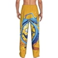 thumbnail image 6 of Cauagu Funny Alarm Clock Illustration Mens Pajama Pants Sleep & Lounge Pants,PJ Bottoms with Pockets-Small, 6 of 7