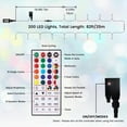 thumbnail image 4 of Toodour Halloween Lights Indoor, 82ft 200 LED Halloween String Lights with Remote, RGB Color Changing Lights Decorations for Home, Party, Xmas Tree, 4 of 8