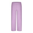 thumbnail image 7 of BXINGOHAI Women's Golf Pants Stretch Work Ankle Pants High Waist Dress Pants with Pockets for Yoga Business Travel Casual Purple,XL, 7 of 7