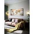thumbnail image 3 of ADALE World Map Poster Wall Art for Office Decor Vintage Photos Canvas Prints Nautical Decor Large Modern Framed Art Map of The World Canvas Art Wall Maps Pictures Unframed 16x12 Inch, 3 of 6