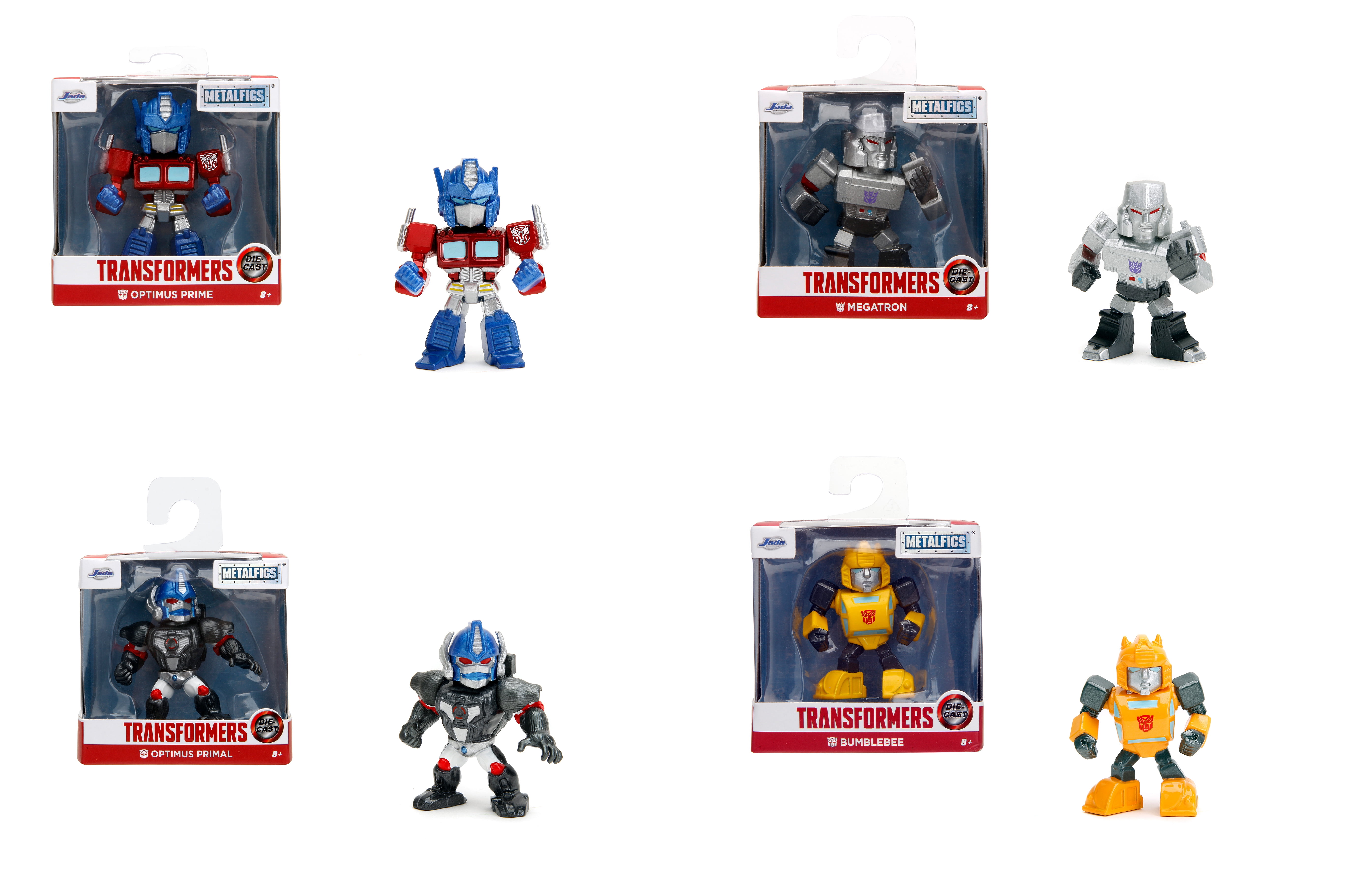 (2 pack) Transformers 2.5" Single Pack Die-Cast Metal Figures(One Piece, Styles May Vary)