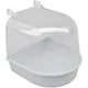 thumbnail image 1 of Bain D'oiseau Semicirculaire Petit Animal En Plastique Jaula Oiseaux En Plastique 13,5x13x13cm (13,5x13x13cm, Blanco), 1 of 4