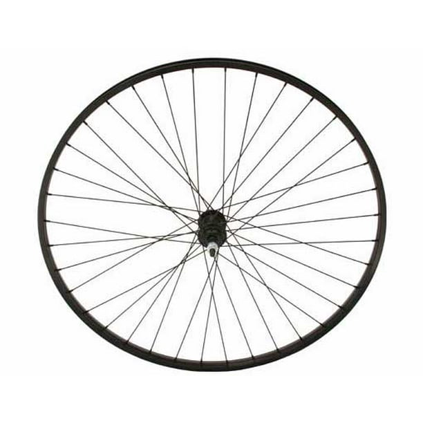27" x 1 1/4" Alloy Free Wheel 14G Black. Bicycle wheel, bike wheel, 27