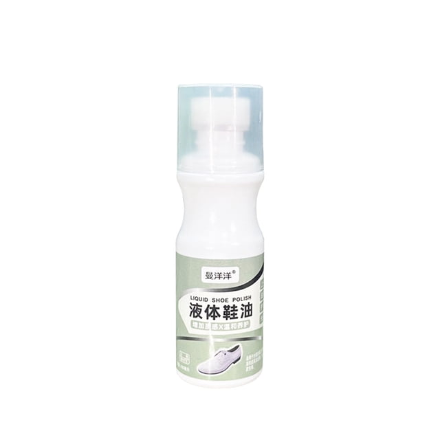 Mejor aceite líquido para zapatos para cuero - Acondicionador y pulidor incoloros de 100 ml con cera de lanolina y carnaúba, aplicador de cabeza de esponja para zapatos, botas y chaquetas