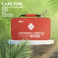 thumbnail image 3 of Small Survival First Aid Kit of 121 Pieces. Sturdy EVA Emergency Survival Kit for Men and Women. Portable Mini Camping Survival Kits with Zip. Hiking Emergency Kit. Waterproof First Aid Kit, 3 of 7