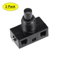 thumbnail image 1 of Uxcell U-F-O Tipo Lámpara Iluminación Control de Pie Latching ON/OFF Interruptor de Pie Nylon Negro 2 Pcs, 1 of 5