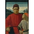 thumbnail image 2 of Davide Ghirlandaio 18x24 Gold Ornate Framed and Double Matted Museum Art Print Titled - Francesco Sassetti (1421-1490) and His Son Teodoro (ca. 1488), 2 of 4